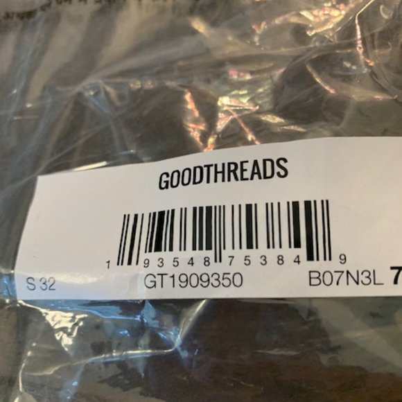 Goodthreads Men's Gray Drawstring Waist Athletic Fit Track/Lounge Pants S 32"Ins - Picture 3 of 10